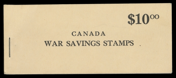CANADA REVENUES (FEDERAL)  FWS6b,An intact booklet containing all five booklet panes of eight, glassine interleave at end, well centered and fresh, scarce, VF NH