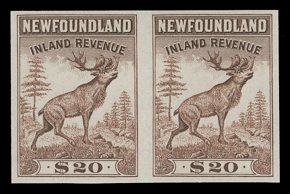 CANADA REVENUES (PROVINCIAL)  NFR46A-NFR53A,A remarkable complete set in selected mint imperforate pairs, without the often seen gum wrinkles. A beautiful set, VF NH