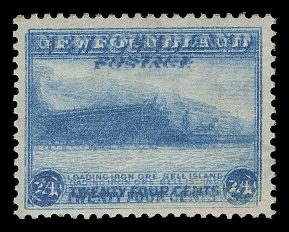 THE AFAB COLLECTION - NEWFOUNDLAND 1897-1947 ISSUES  210b,A lovely mint single of the sought-after double impression error, gum slightly sweated (appears NH), unusually well centered for this dramatic error, VF and desirable