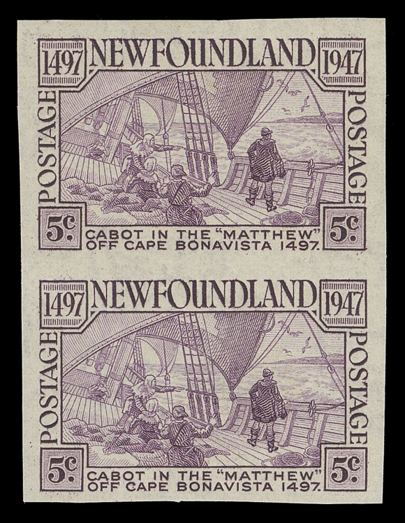 THE AFAB COLLECTION - NEWFOUNDLAND 1897-1947 ISSUES  270b,A large margined mint imperforate pair, VF NH