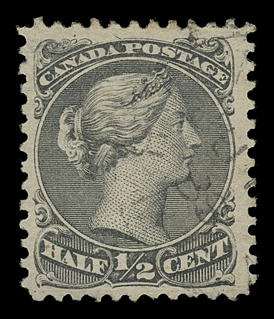 THE AFAB COLLECTION - CANADA  21ii, vi,A nicely centered used single with bright colour, shows the engraver