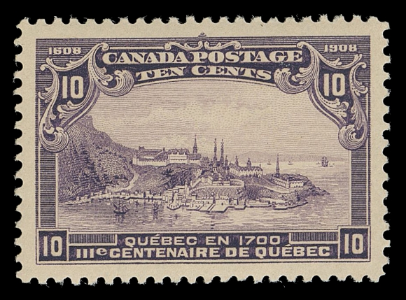 THE AFAB COLLECTION - CANADA  101,A precisely centered mint example with four large balanced margins, deep rich colour and full immaculate original gum; a superb stamp in all respects, XF NH