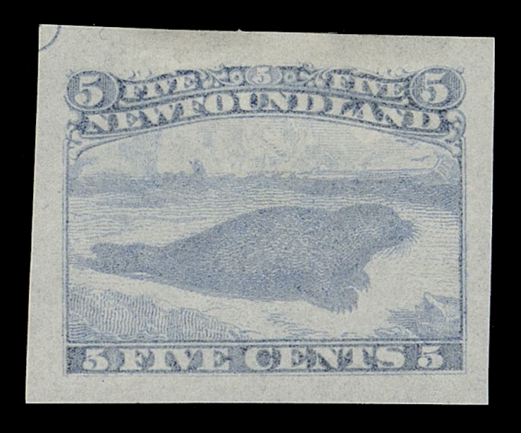 THE AFAB COLLECTION - NEWFOUNDLAND DECIMAL ISSUES 25,Three American Bank Note Company trade sample proofs, engraved, printed in sought-after darker colours - dark brownish red, orange and grey blue on wove or bond paper, all in sound, choice condition, VF-XF