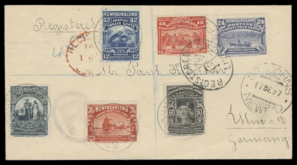 THE AFAB COLLECTION - NEWFOUNDLAND 1897-1947 ISSUES  Two clean covers from St. John