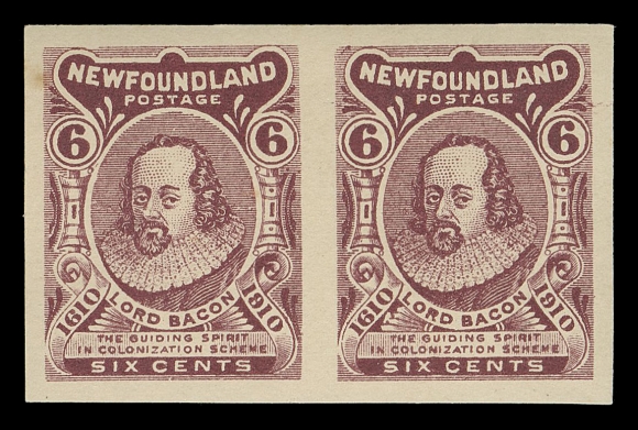 THE AFAB COLLECTION - NEWFOUNDLAND 1897-1947 ISSUES  87-97,The complete set of ten plate proof pairs (proofs in issued colour; 12c does not exist), each in issued colour on thick gummed wove paper, full original gum lightly hinged (the 3c, 10c & 15c NH). A gorgeous set with rich colours and strong impressions, VF-XF