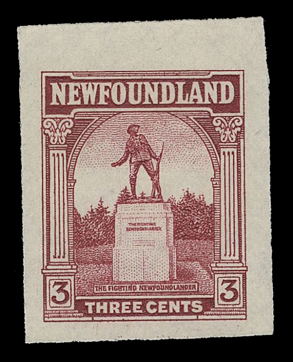 THE AFAB COLLECTION - NEWFOUNDLAND 1897-1947 ISSUES 133,A superb lot of eight different Engraved Trial Colour Small Die Proofs in dark blue, dark green, carmine, orange brown, brown, red, violet and blue, on white wove paper with horizontal or vertical mesh. An attractive and rarely encountered group, VF