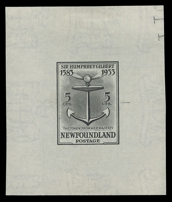 THE AFAB COLLECTION - NEWFOUNDLAND 1897-1947 ISSUES 212-225,An exceptional, complete set of fourteen Trial Colour Die Proofs, all printed in black on white wove watermarked paper; the final die with guideline on one side, partial to full reverse die numbers in top left or right corner. A choice set of coloured die proofs, very seldom offered complete, VF-XF