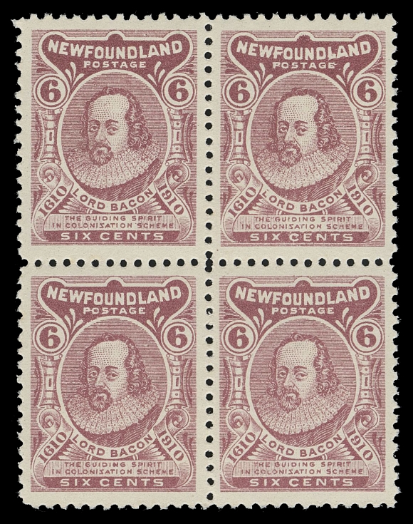 THE AFAB COLLECTION - NEWFOUNDLAND 1897-1947 ISSUES  92,A superb mint block of four of this scarcer type, well centered with brilliant fresh colour and full immaculate original gum, XF NH