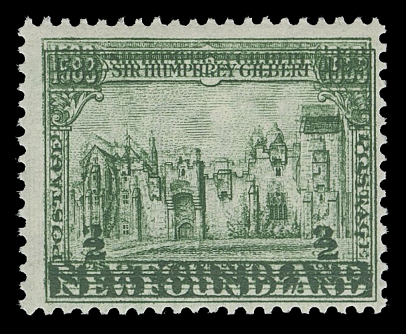 THE AFAB COLLECTION - NEWFOUNDLAND 1897-1947 ISSUES  213b,A pristine fresh mint example of the striking DOUBLE IMPRESSION ERROR,  characteristic centering and especially desirable with two equally strong impressions, F-VF NH
