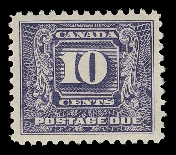 THE AFAB COLLECTION - CANADA  J10,A superb mint example, unusually well centered with pristine original gum; hard to find, XF NH