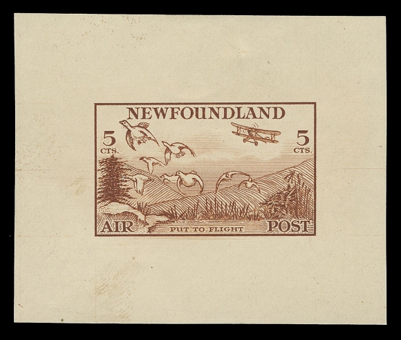 THE AFAB COLLECTION - NEWFOUNDLAND 1897-1947 ISSUES  C13-C17,An attractive and very scarce set of five Die Proofs, each in the colour of issue on white wove unwatermarked paper, all completed designs, VF and choice