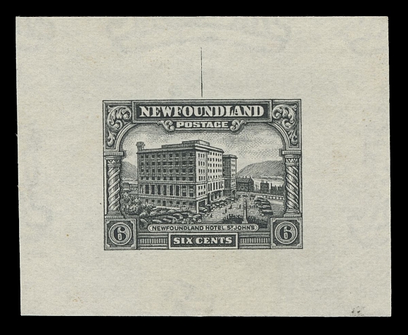 THE AFAB COLLECTION - NEWFOUNDLAND 1897-1947 ISSUES  163-171, 178, 182,The complete set of eleven Perkins Bacon Trial Colour Die Proofs in Black on white wove watermarked paper - every issued die engraved by Perkins Bacon is represented, each with engraver