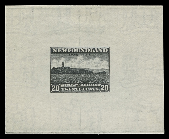 THE AFAB COLLECTION - NEWFOUNDLAND 1897-1947 ISSUES 196,Large Die Proofs printed in black and in green measuring 72 x 58mm and 78 x 57mm respectively, both on white wove watermarked paper and from the approved die with guideline at top, no die number. A very scarce duo, VF