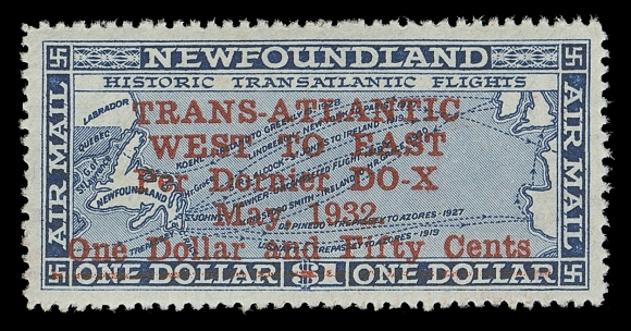 THE AFAB COLLECTION - NEWFOUNDLAND 1897-1947 ISSUES  C12,A fresh mint example with precise centering and full original gum, XF NH