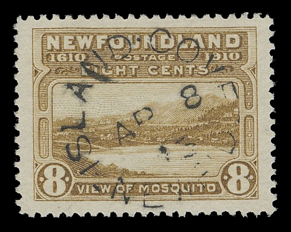 THE AFAB COLLECTION - NEWFOUNDLAND 1897-1947 ISSUES  98-103,A beautiful, selected set of six, each with ideal strike of Island Cove split ring postmark (four different dates), fresh and well centered, XF; ex. "Crossings" (January 2010; Lot 109)