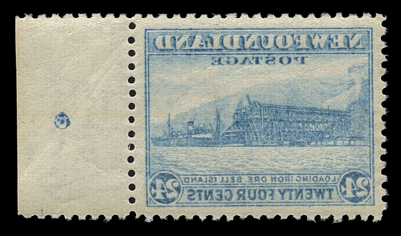 THE AFAB COLLECTION - NEWFOUNDLAND 1897-1947 ISSUES  264ii,A selected mint single with sheet margin, showing a strong, full reverse offset on gum side, choice and quite elusive, VF NH