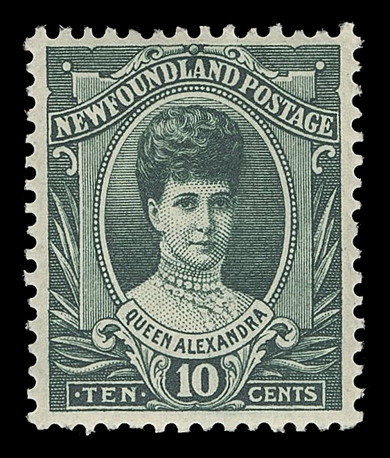 THE AFAB COLLECTION - NEWFOUNDLAND 1897-1947 ISSUES  104-114,An extraordinary complete set of eleven, patiently selected over many years to assemble a set in the best grade possible, unusually well centered with bright fresh colour and full original gum, never hinged. Stamps from this set are among the toughest 20th Century Newfoundland stamps to find in premium condition; a marvelous set, XF NH