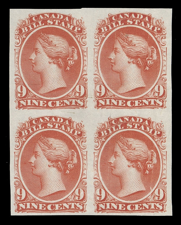 THE AFAB COLLECTION - CANADA  FB18-FB36,Complete set of sixteen in issued colour plate proof blocks of four on india (the 20c exists in brown and lilac only), a great set in pristine condition, VF-XF