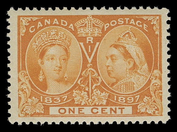 CANADA -  6 1897-1902 VICTORIAN ISSUES  51,An impressive mint example, extremely well centered with very large margins, deep rich colour and full original gum; a great stamp that really stands out, XF NH JUMBO; 2019 PSE cert. Graded XF 90J