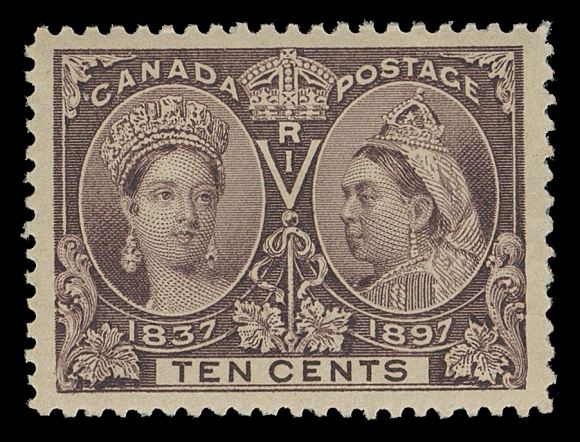 CANADA -  6 1897-1902 VICTORIAN ISSUES  57,A selected, large margined mint example, well centered with bright fresh colour and full original gum, VF+ NH; 2015 Greene Foundation cert.