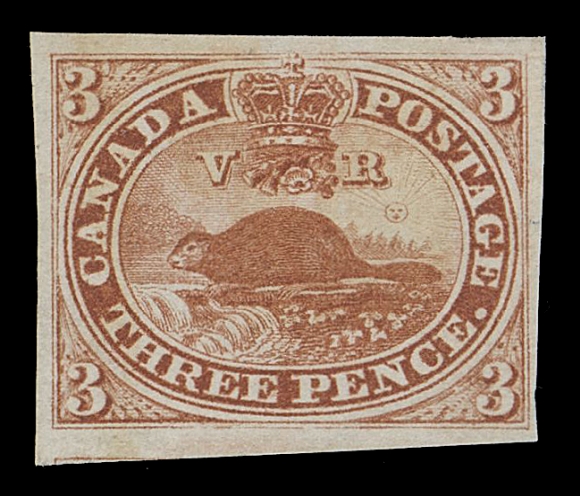 CANADA -  2 PENCE  4,A beautiful unused example of this classic stamp, bright colour and fabulous impression on fresh white paper, mostly large margins, VF; 2021 Greene Foundation cert.