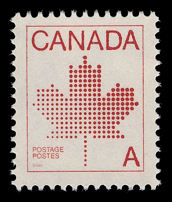 CANADA - 10 QUEEN ELIZABETH II  907a,The very scarce PRINTED ON GUM SIDE ERROR, a selected mint single originating from the only find - a block of 27 stamps found in Ottawa in 1982, choice and VF NH; colour copy of 2008 Greene Foundation certificate for a block of twelve from which it originates