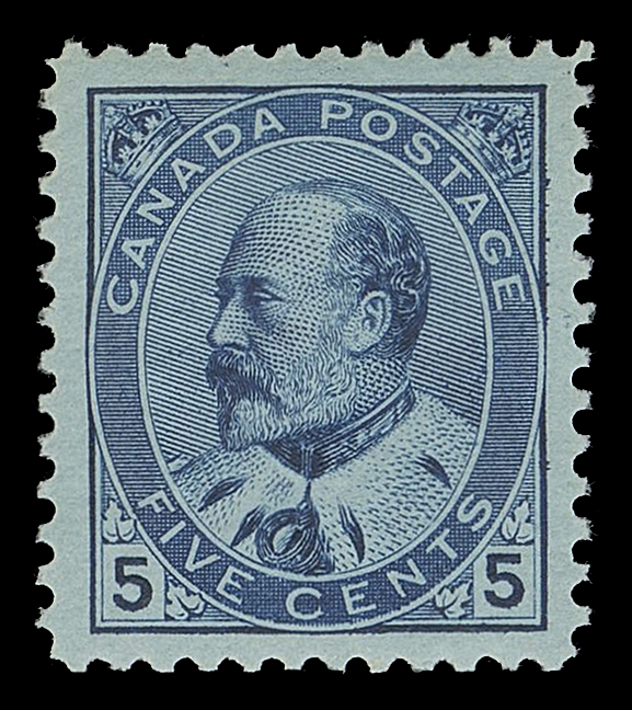 CANADA -  7 KING EDWARD VII  91,A post office fresh mint single with precise centering and full immaculate original gum; a great stamp in all respects, XF NH; 2021 Greene Foundation cert.