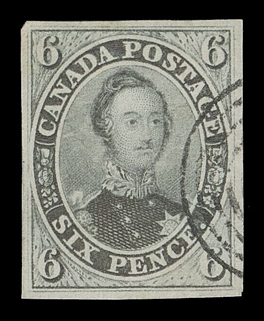 CANADA -  2 PENCE  5,An exceptionally fresh example with ample margins all around, radiant deep colour on pristine fresh paper, ideal light, face-free concentric rings cancellation. A wonderful stamp with great eye-appeal, VF GEM