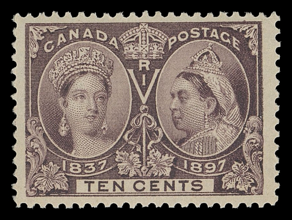 CANADA -  6 1897-1902 VICTORIAN ISSUES  57,A well centered mint single with deep colour and full pristine original gum, VF NH