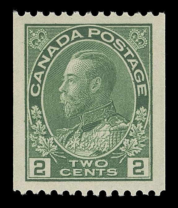 CANADA -  8 KING GEORGE V  131-134,The set of four coil singles with exceptional centering, post office fresh colours, XF NH
