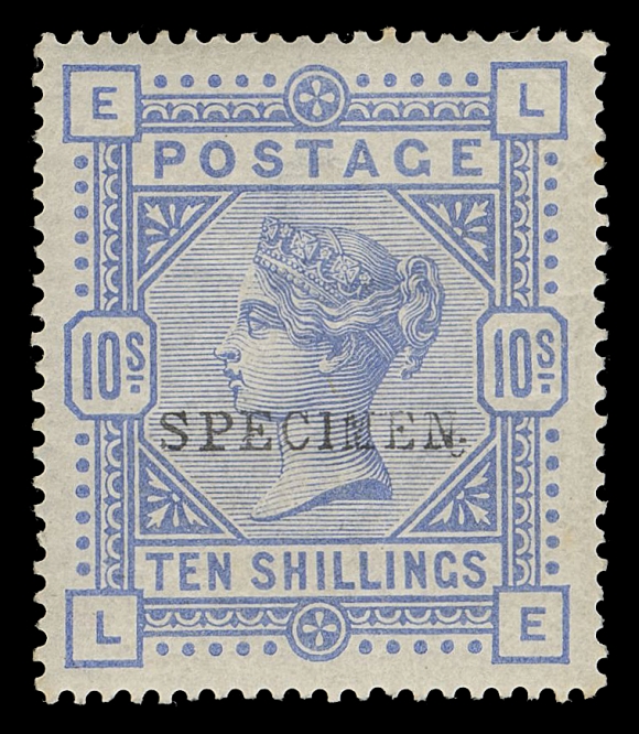 GREAT BRITAIN  96a, 108, 109,Selected mint examples with SPECIMEN (14.75 x 1.75mm) handstamp, each with true bright colour on fresh paper with full original gum, the 2sh6p on the distinctive first printing blued paper; a lovely trio, VF LH (SG 175s, 181s, 183s £1,625)