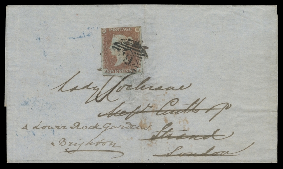 NEWFOUNDLAND STAMPLESS COVERS  1859 (June 27) Blue folded cover from St. John