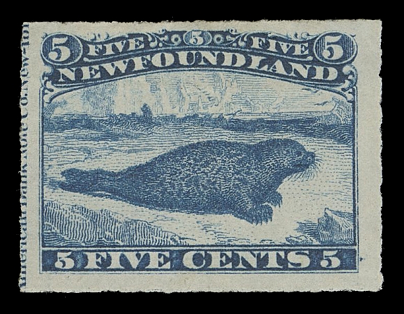 NEWFOUNDLAND -  2 CENTS  40,A selected mint example, well centered within large margins, large portion of ABNC imprint at left, VF OG