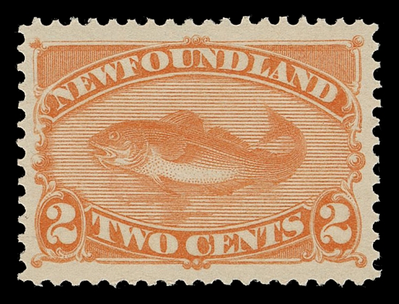 NEWFOUNDLAND - 2 CENTS 48b,A precisely centered mint example with exceptionally fresh colour, XF NH