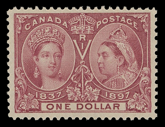 CANADA -  6 1897-1902 VICTORIAN ISSUES  61,A beautiful mint example in a lovely pastel shade, well centered with full original gum, VF LH