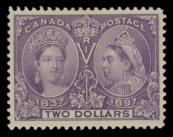 CANADA -  6 1897-1902 VICTORIAN ISSUES  62,An extremely well centered mint example displaying true deep colour on bright fresh paper, intact perforations and full original gum that has been lightly hinged. A great stamp for the discriminating collector, XF LH