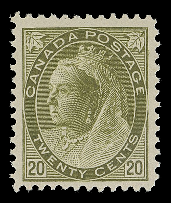 CANADA -  6 1897-1902 VICTORIAN ISSUES  84,A lovely mint example with post office fresh colour and full immaculate original gum, F-VF NH