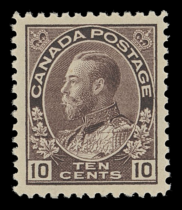 CANADA -  8 KING GEORGE V  116,The key value of the set, a choice mint example with bright colour on fresh paper, full pristine original gum, VF+ NH