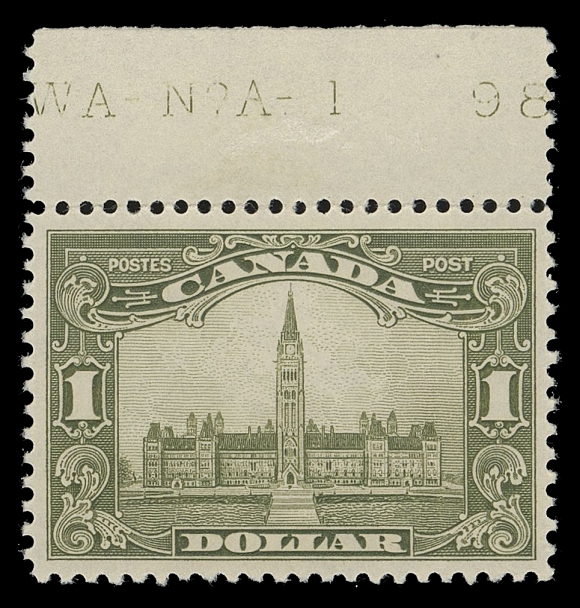 CANADA  159,A premium mint single, extremely well centered with plate 1 imprint in top margin, full pristine original gum, attractive, XF NH