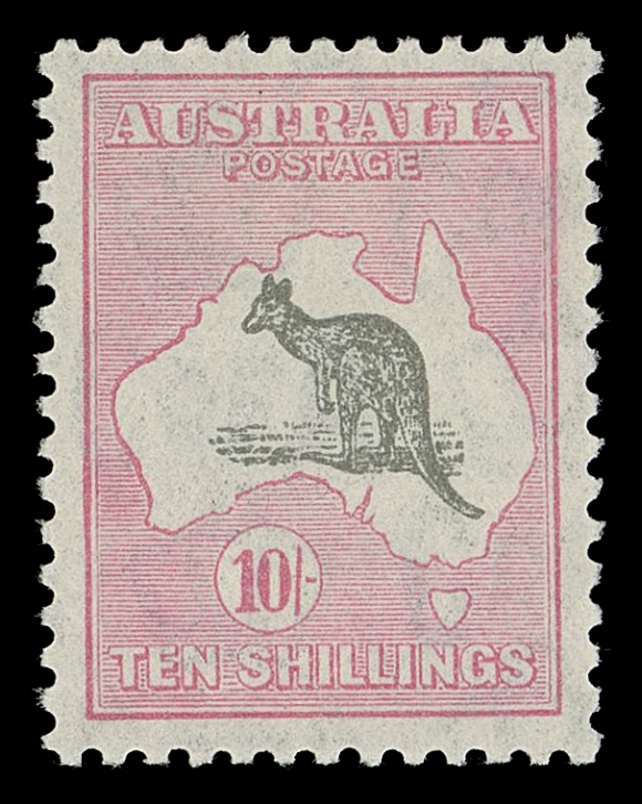 AUSTRALIA  127,A choice mint example with intact perforations all around, gorgeous colours and full original gum, faint trace of hinging, VF+ VLH (SG 136 £425)