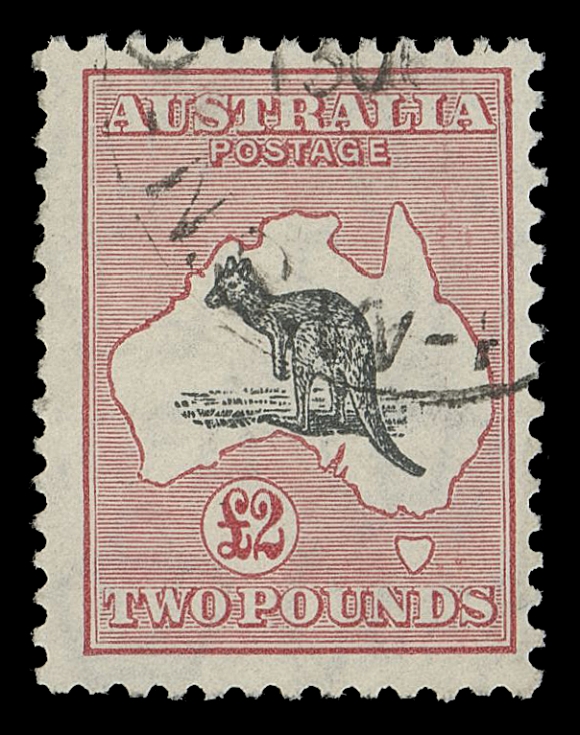 AUSTRALIA  129,Key used single, light postmark and bright colours, F-VF (SG 138 £600)