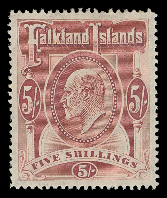 FALKLAND ISLANDS  22-29,Fresh mint set of eight; sideways watermark on 1p, others in upright position, F-VF LH (SG 43-50 £460)