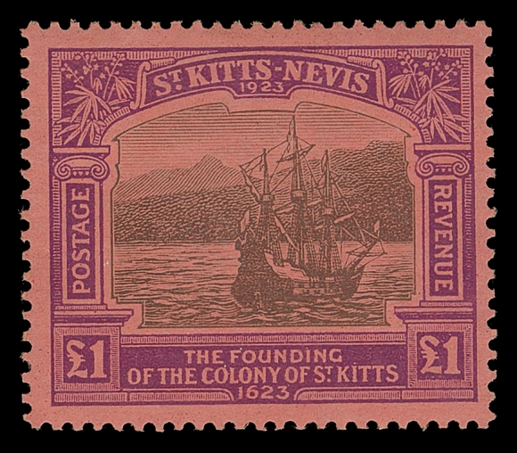 ST. KITTS-NEVIS  52-64,A beautiful mint set of thirteen, well centered with radiant colours and full OG, mainly LH including the key values, VF (SG 48-60 £1,200)