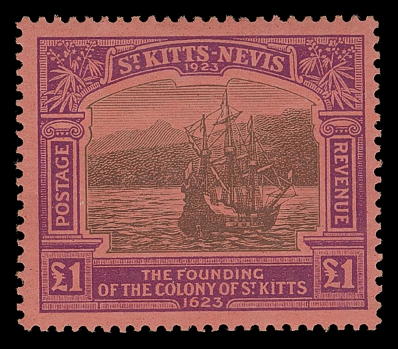 ST. KITTS-NEVIS 52-64,A beautiful mint set of thirteen, well centered with radiant colours and full OG, mainly LH including the key values, VF (SG 48-60 £1,200)