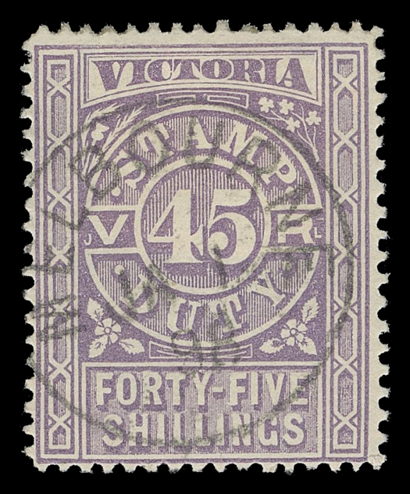 VICTORIA  AR52,A nice example with centrally struck cancelled-to-order Melbourne JA 1 98 CDS, bright fresh and Fine+ (SG 227 £225)