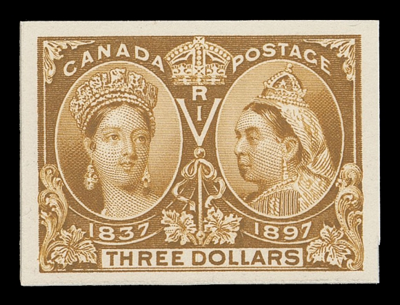 CANADA -  6 1897-1902 VICTORIAN ISSUES  50-65,The complete set of sixteen plate proofs on card mounted india paper, each sheet marginal with true colour, a beautiful set, VF-XF