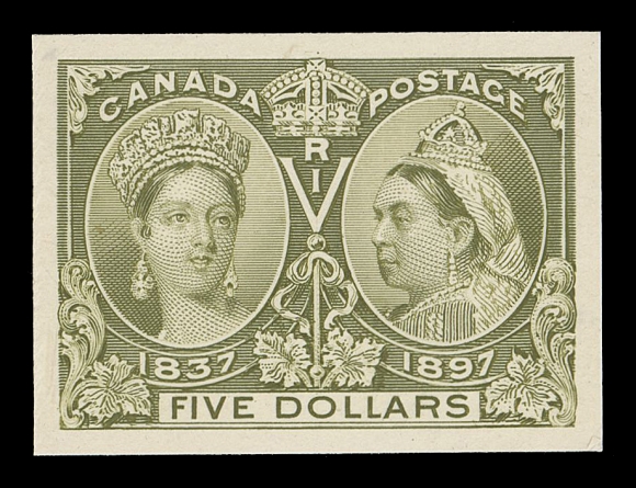 CANADA -  6 1897-1902 VICTORIAN ISSUES  50-65,The complete set of sixteen plate proofs on card mounted india paper, each sheet marginal with true colour, a beautiful set, VF-XF