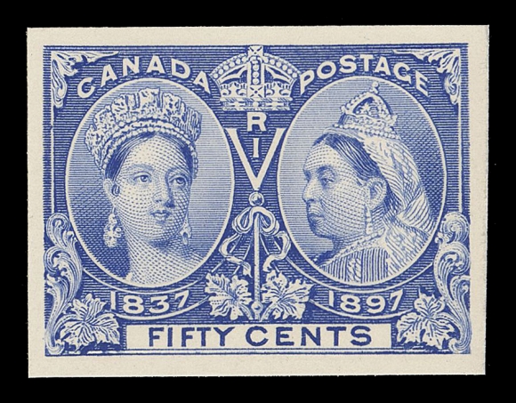 CANADA -  6 1897-1902 VICTORIAN ISSUES  50-65,The complete set of sixteen plate proofs on card mounted india paper, each sheet marginal with true colour, a beautiful set, VF-XF