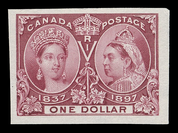 CANADA -  6 1897-1902 VICTORIAN ISSUES  50-65,An impressive set of sixteen plate proofs, ALL ON INDIA PAPER, the vast majority of known proofs are on card, light thinning on ten cent proof, all with noticeably brighter colours than the ones on card and mostly large margins all around. A rare set, VF (Unitrade cat. for proofs on card)

Expertization: 2020 Greene Foundation certificate

All plate proofs offered at the 1990 American Bank Note Company sale were on card mounted india paper. Any proof on india paper can be described as pre-1990 ABNC sale and is rare.