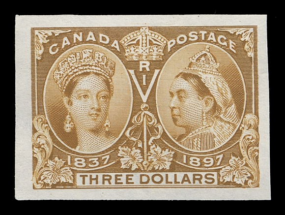 CANADA -  6 1897-1902 VICTORIAN ISSUES  50-65,An impressive set of sixteen plate proofs, ALL ON INDIA PAPER, the vast majority of known proofs are on card, light thinning on ten cent proof, all with noticeably brighter colours than the ones on card and mostly large margins all around. A rare set, VF (Unitrade cat. for proofs on card)

Expertization: 2020 Greene Foundation certificate

All plate proofs offered at the 1990 American Bank Note Company sale were on card mounted india paper. Any proof on india paper can be described as pre-1990 ABNC sale and is rare.